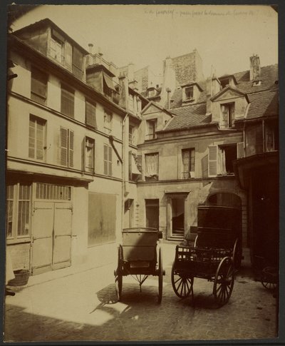 Old House Rue de Fourcy, Passed in the Quarter for the Residence of Fourcy by Eugène Atget