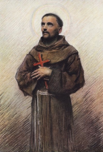 Saint Francis by Eugene Burnand
