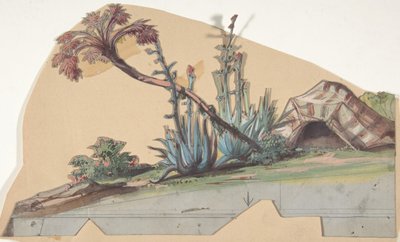 Design for a Stage Set at the Opera, Paris by Eugene Ciceri