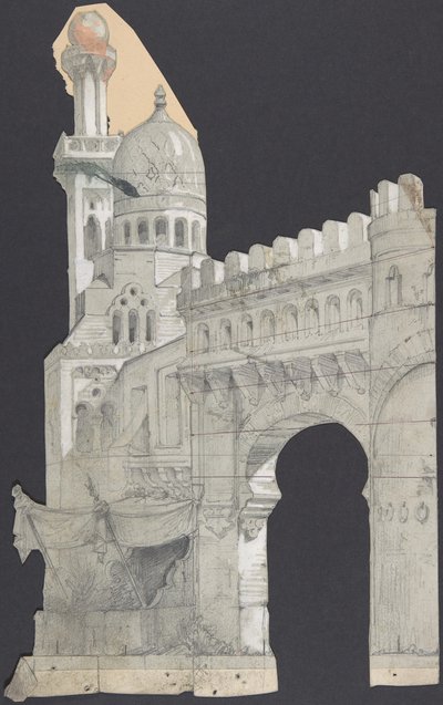 Design for a Stage Set at the Opera, Paris by Eugene Ciceri