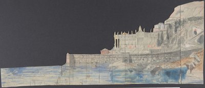 Design for a Stage Set at the Opéra, Paris, 1830-90 by Eugene Ciceri