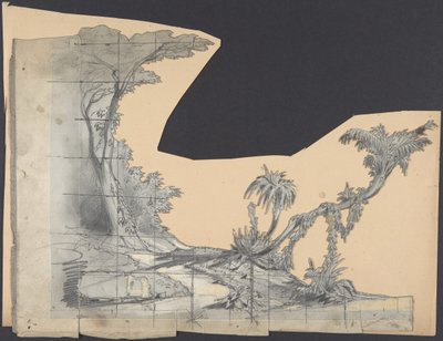 Design for a Stage Set at the Opera, Paris, 1830-90 by Eugene Ciceri