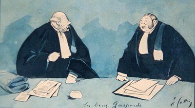 Two Lawyers by Eugene Cottin