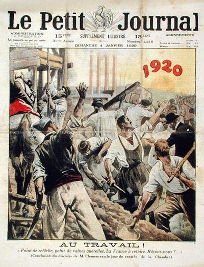 To Work! No Rest, No Argument. France Must be Rebuilt. Hurry Up! by Eugene Damblans