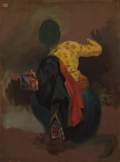 Figure in Turkish Costume by Eugene Delacroix