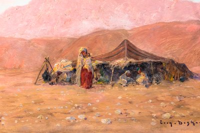 Nomad Camp in Southern Algeria by Eugene Deshayes