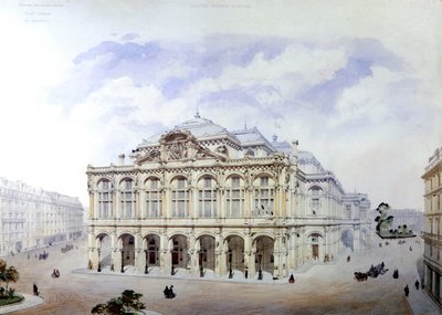 Opera Garnier in Paris in 1850 by Eugene Viollet-le-Duc by Eugene Emmanuel Viollet le Duc