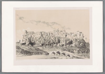 View of the Castle of Izadkhvast by Eugene Flandin