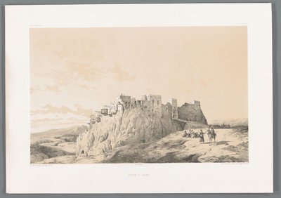 View of the Castle of Izadkhvast by Eugene Flandin