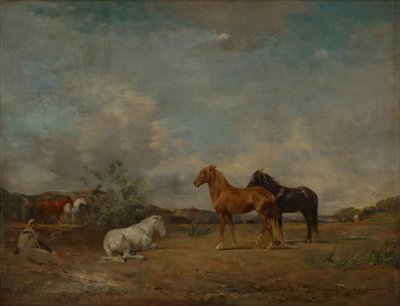 Arab Encampment by Eugène Fromentin
