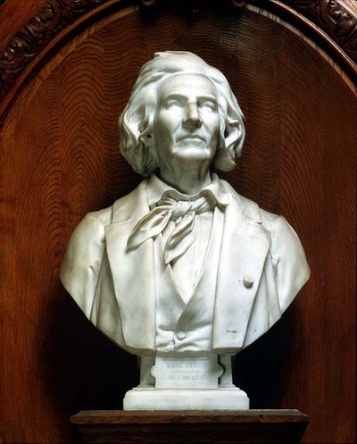 Portrait bust of Marc Seguin, architect and engineer by Eugene Guillaume