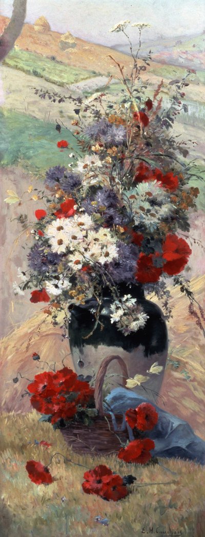 Seasonal Flowers - Autumn by Eugene Henri Cauchois
