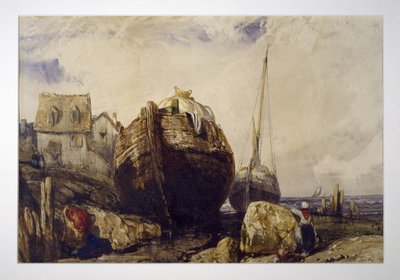 Fishing Boats by Eugene Isabey