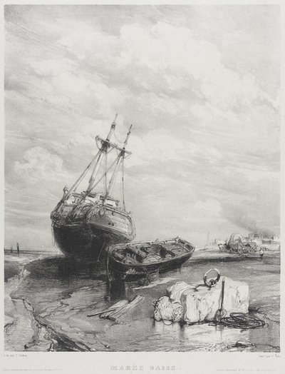 Low Tide by Eugene Isabey