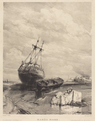 Low Tide by Eugene Isabey