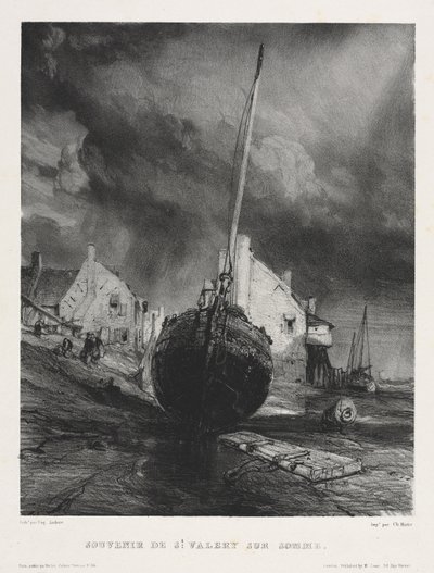 Six Marines: Souvenir de Saint Valéry sur Somme by Eugene Isabey