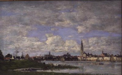 Antwerp from the Tip of Flanders by Eugene Louis Boudin