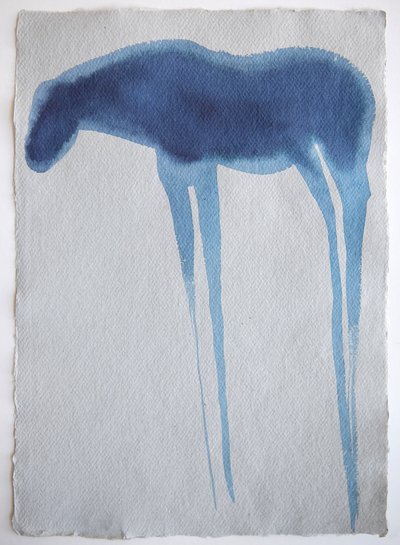 Blue Horse 2, 2023 by Eugenie Vronskaya