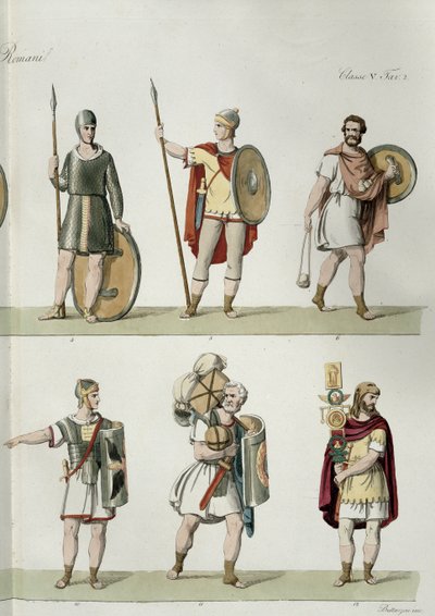 Roman Soldiers (detail) by Eugenio Bosa