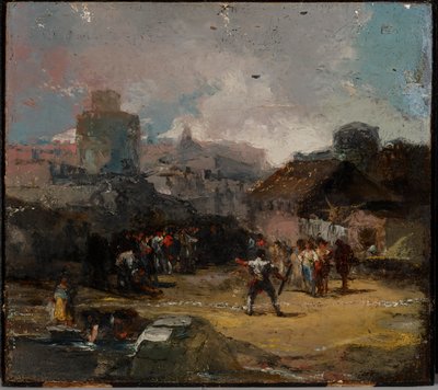 The Game of Bars by Eugenio Lucas Velázquez