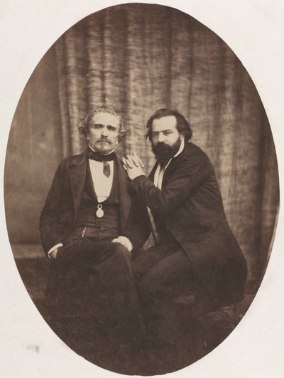 Portrait of the Actor Pierre Bocage and Friend by Eugène Colliau