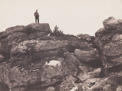 Franchard Gorges - Fontainebleau Forest, October 20 by Eugène Cuvelier