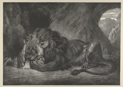 Lion of the Atlas Mountains, 1829-30 by Eugène Delacroix