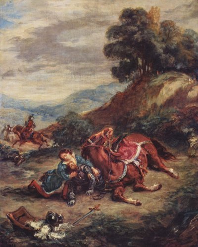 The Death of Lara by Eugène Delacroix