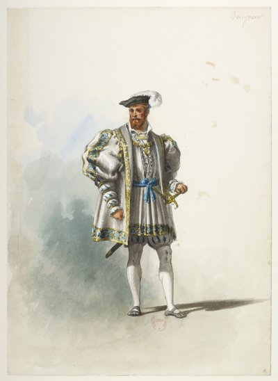 Saint-Saëns - Henry VIII - Costume Designs - Lacoste - 4. Lord by Eugene Lacoste
