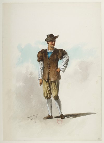 Saint-Saëns - Henry VIII - Costume Designs - Lacoste - 13. Costume by Eugene Lacoste