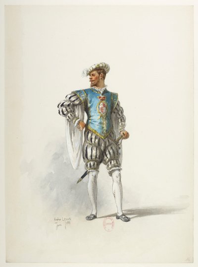 Saint-Saëns - Henry VIII - Costume Designs - Lacoste - 16. Costume by Eugene Lacoste