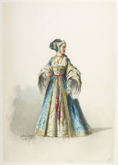 Saint-Saëns - Henry VIII - Costume Designs - Lacoste - Costume by Eugene Lacoste