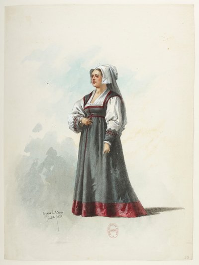 Saint-Saëns - Henry VIII - Costume Designs - Lacoste - 23. Costume by Eugene Lacoste
