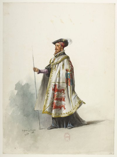 Saint-Saëns - Henry VIII - Costume Designs - Lacoste - 24. Costume by Eugene Lacoste