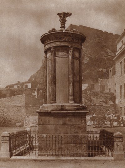 Monument to Dionysus, god of wine, erected in Athens in 335-34 BC by Lysicrates to celebrate his team