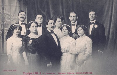 Vittoria Lolli-Antoine and the Troupe Lolli by European Photographer