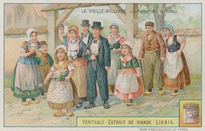 A Returning Wedding Party in Old Holland by European School