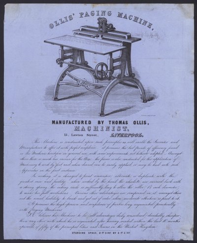 Advertisement for Ollis