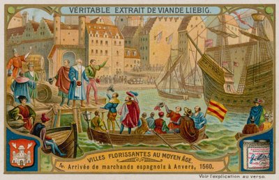 Arrival of the Spanish Merchants to Antwerp in 1560 by European School