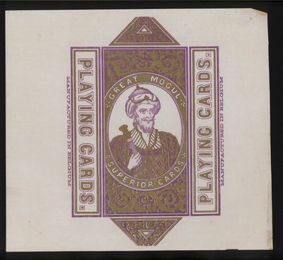 Artwork for playing cards by European School