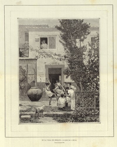At the Villa of Horace by European School