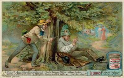 Butterfly Hunting and a Sleeper by European School