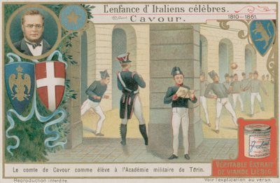 Camillo Benso, Count of Cavour, Studies at the Military Academy in Turin by European School