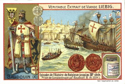 Capture of Constantinople by Baldwin IX, Count of Flanders, 1204 by European School