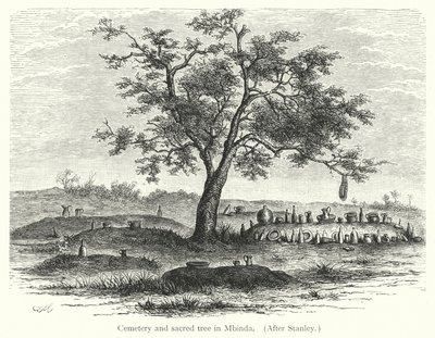 Cemetery and sacred tree in Mbinda by European School