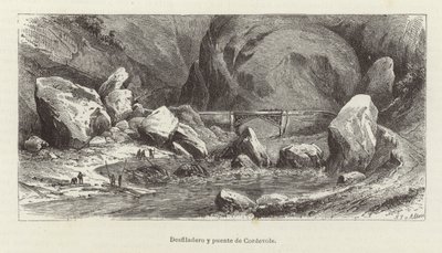 Cordevole Gorge and Bridge by European School