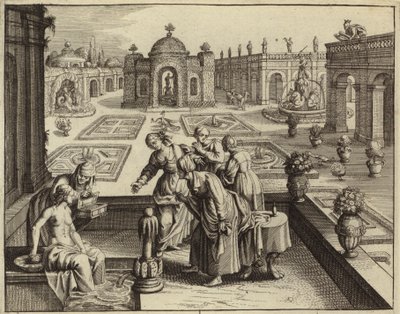 David Watching Bathsheba Bathing by European School