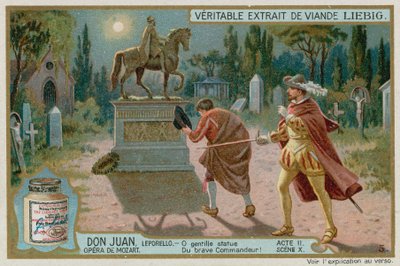 Don Giovanni Invites the Statue of the Commendatore to Dinner by European School