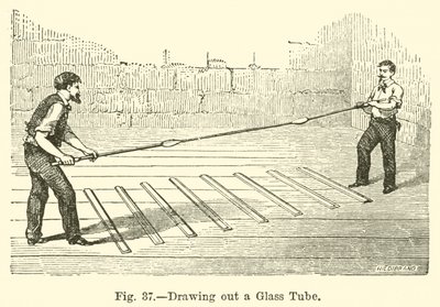 Drawing out a Glass Tube by European School