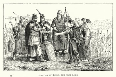 Election of Almos, the First Duke by European School